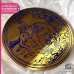 โลโก้สแตนเลสทองแฮร์ไลน์กัดกรดลง 1 สี