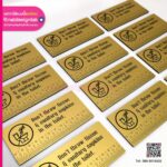 ป้ายคอมโพสิต Don't throw tissue & sanitary napkins in the toilet