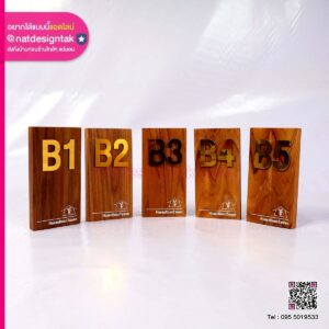 ป้ายห้องพักสไตล์รีสอร์ท