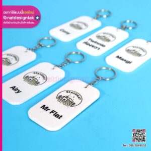 พวงกุญแจอะคริลิคพิมพ์ยูวี