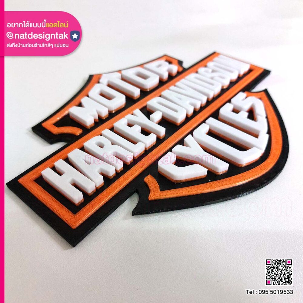 Logo Motor Harley Davidson Cycles 3dprinting