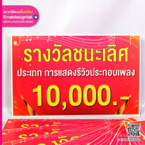 ป้ายฟิวเจอร์บอร์ดมอบรางวัล