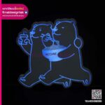 โลโก้กล่องไฟอะคริลิคขอบ 3D Print