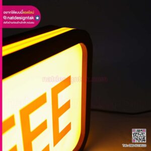 ป้ายไฟ COFFEE 3D Print