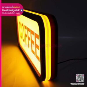 ป้ายไฟ COFFEE 3D Print