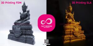 ประเภทงานพิมพ์ 3D (FDM)(SLA)