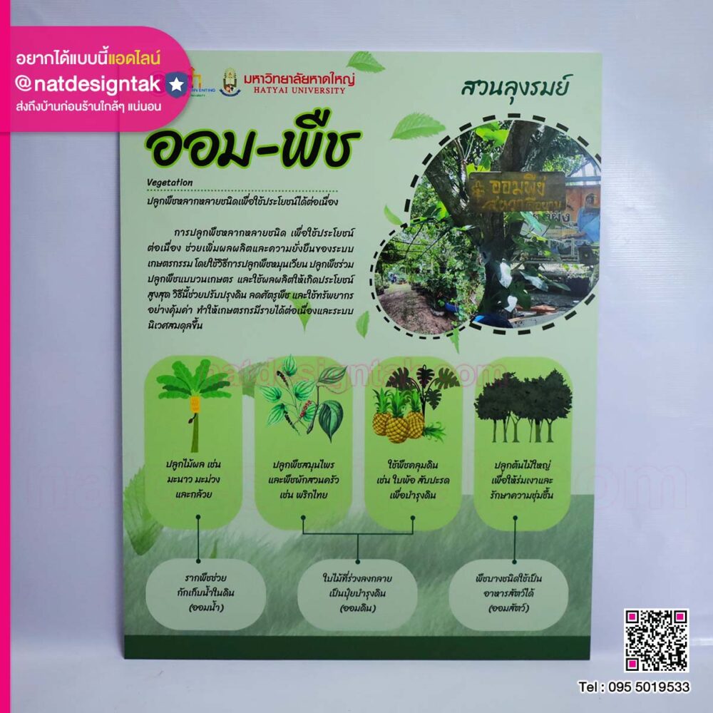 ป้ายประชาสัมพันธ์พลาสวูด