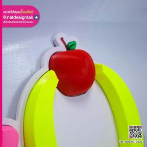 ป้ายอักษรไฟ 3D Fruity Q