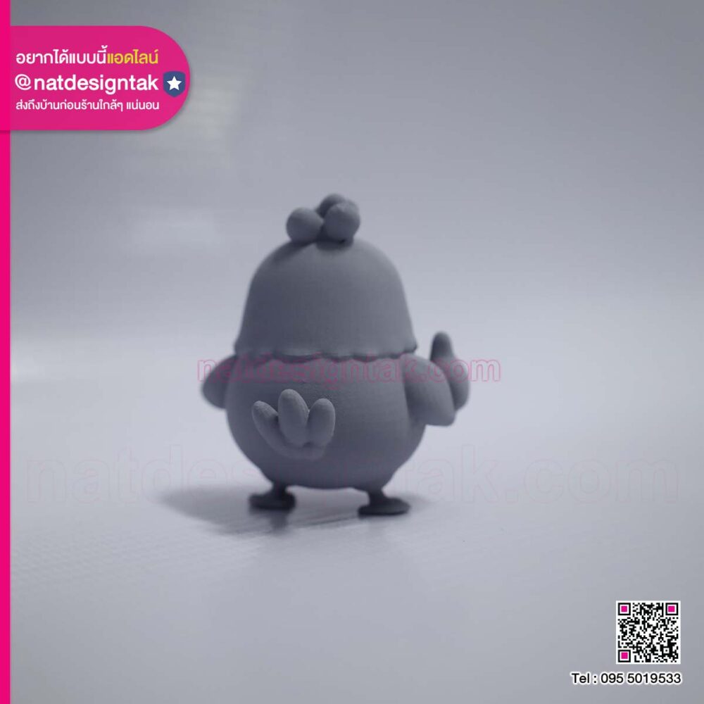 โมเดลไก่ 3D Resin