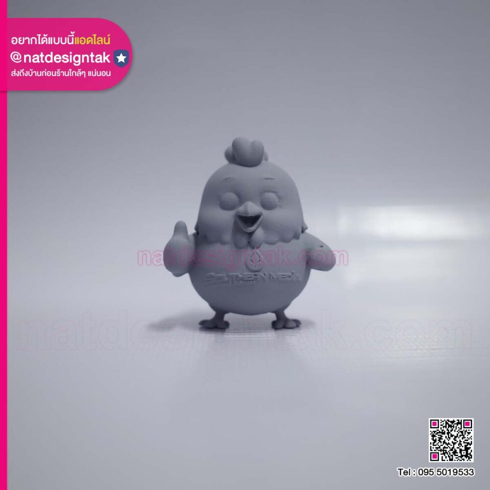 โมเดลไก่ 3D Resin