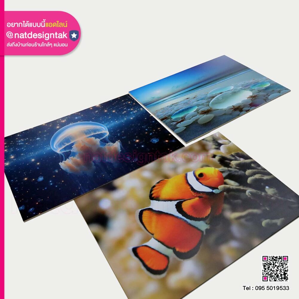 กรอบลอยงานพิมพ์ตกแต่งผนัง