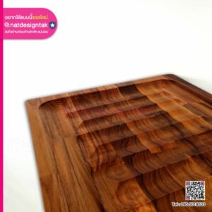 ถาดไม้สักออกแบบตามการใช้งาน