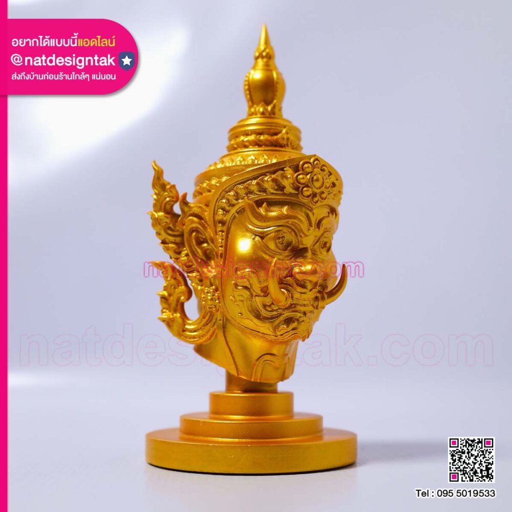 โมเดลเศียรท้าวเวสสุวรรณ 3D Resin