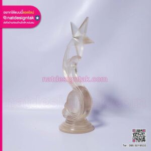 โล่ดาว 3D เรซิ่นใส