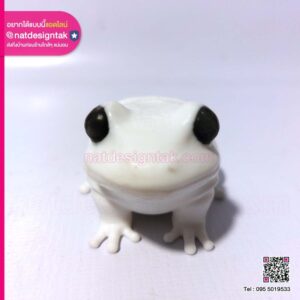 งานพิมพ์ 3D โมเดล " กบ " อ๊บ อบ ด้านหน้า