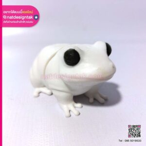 งานพิมพ์ 3D โมเดล " กบ " อ๊บ อบ ด้านข้าง