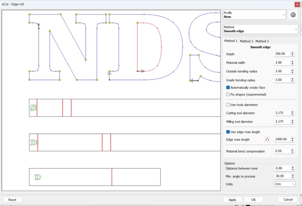 คลี่แบบพับตัวอักษร