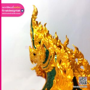 โมเดล พญานาค พิมพ์ 3D ด้านหลัง