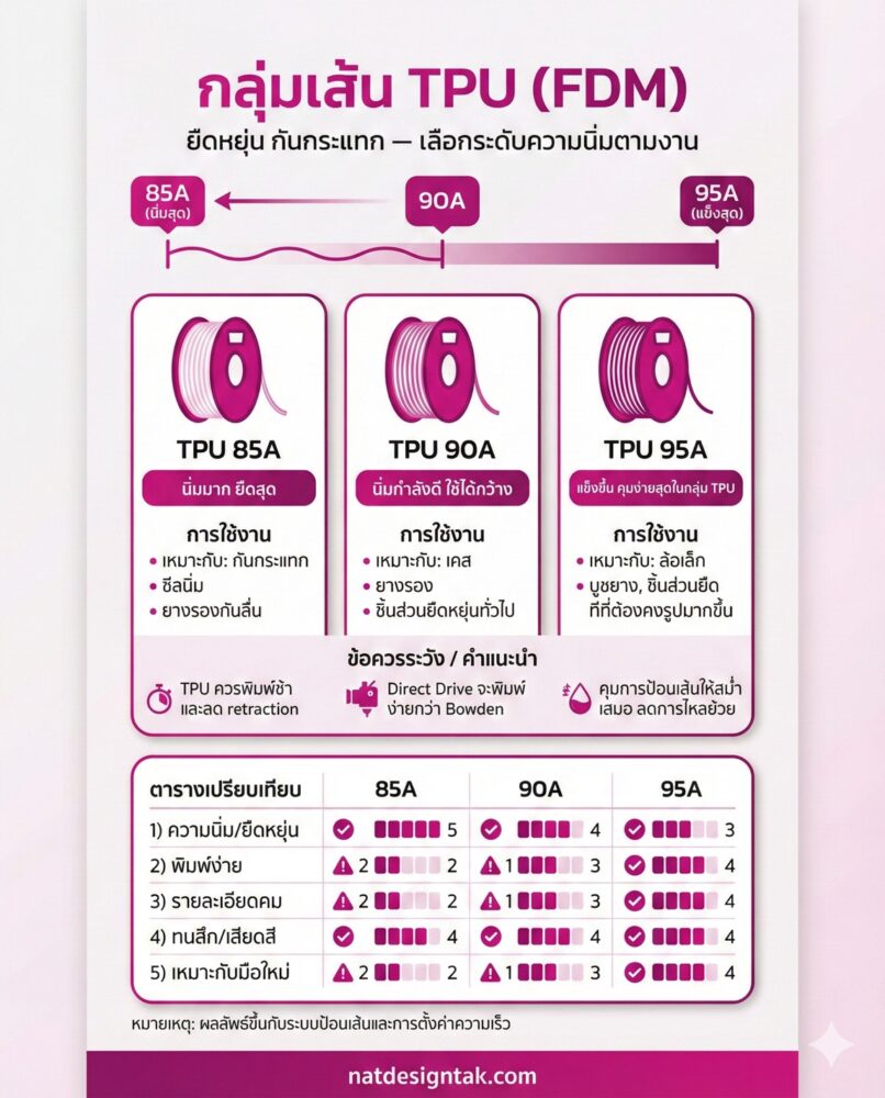 กลุ่มเส้น TPU (FDM)
