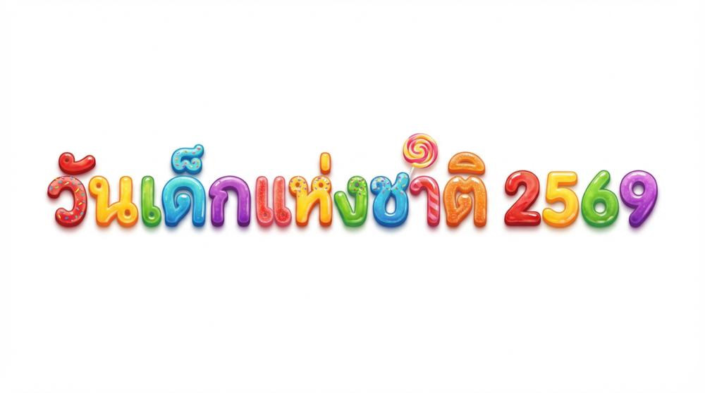 แจกฟรี ข้อความ "วันเด็กแห่งชาติ 2569 " สำหรับทำป้าย