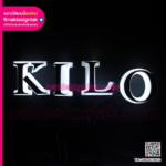 ป้ายอักษร 3D ไฟออกข้าง ผลิตด้วย 3D Print ให้แสงสวยมีมิติ