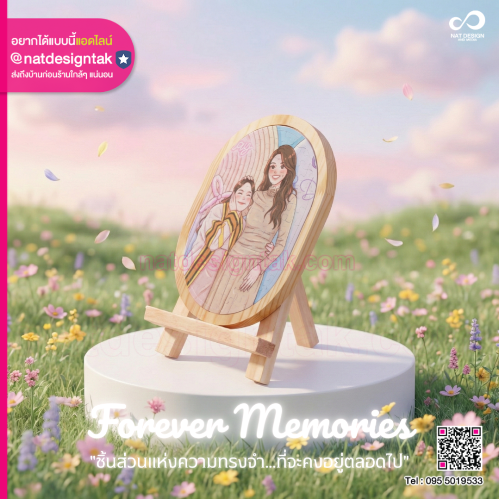 ไอเดียของขวัญวันเกิด รับทำจิ๊กซอว์ไม้สกรีนภาพถ่ายจาก Forever Memories