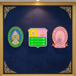 โลโก้ 3D รับทำตราสัญลักษณ์หน่วยงาน งานประณีต คมชัดทุกมิติ