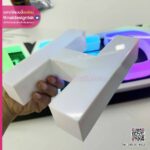 อักษรไฟหน้าอะคริลิคขอบ 3D print