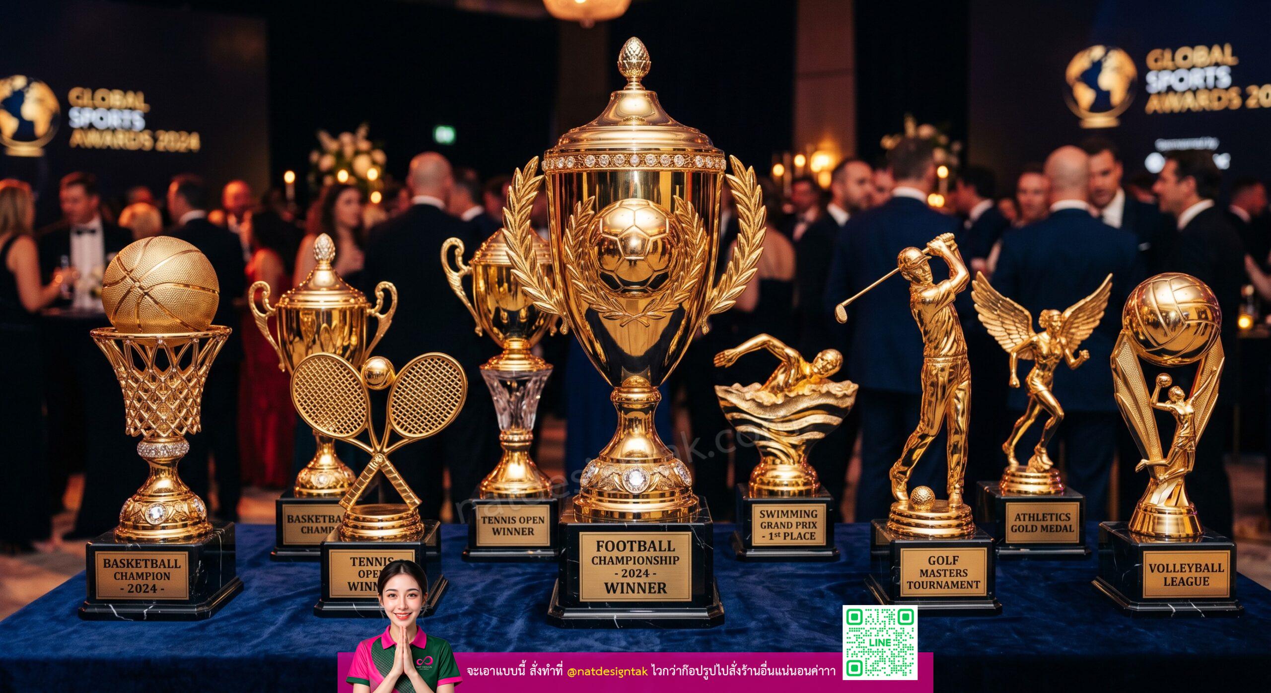 รับผลิตถ้วยรางวัล 3D สำหรับงานกีฬาสากล