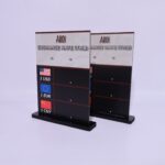 ป้ายอัตราแลกเปลี่ยน Exchange Rate อะคริลิคตั้งโต๊ะ