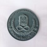 โลโก้ กรมส่งเสริมการเรียนรู้ 3D พิมพ์เรซิ่นสีเทา