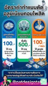 รับทำแบบและพับอลูมิเนียมคอมโพสิต อัตราค่าบริการ