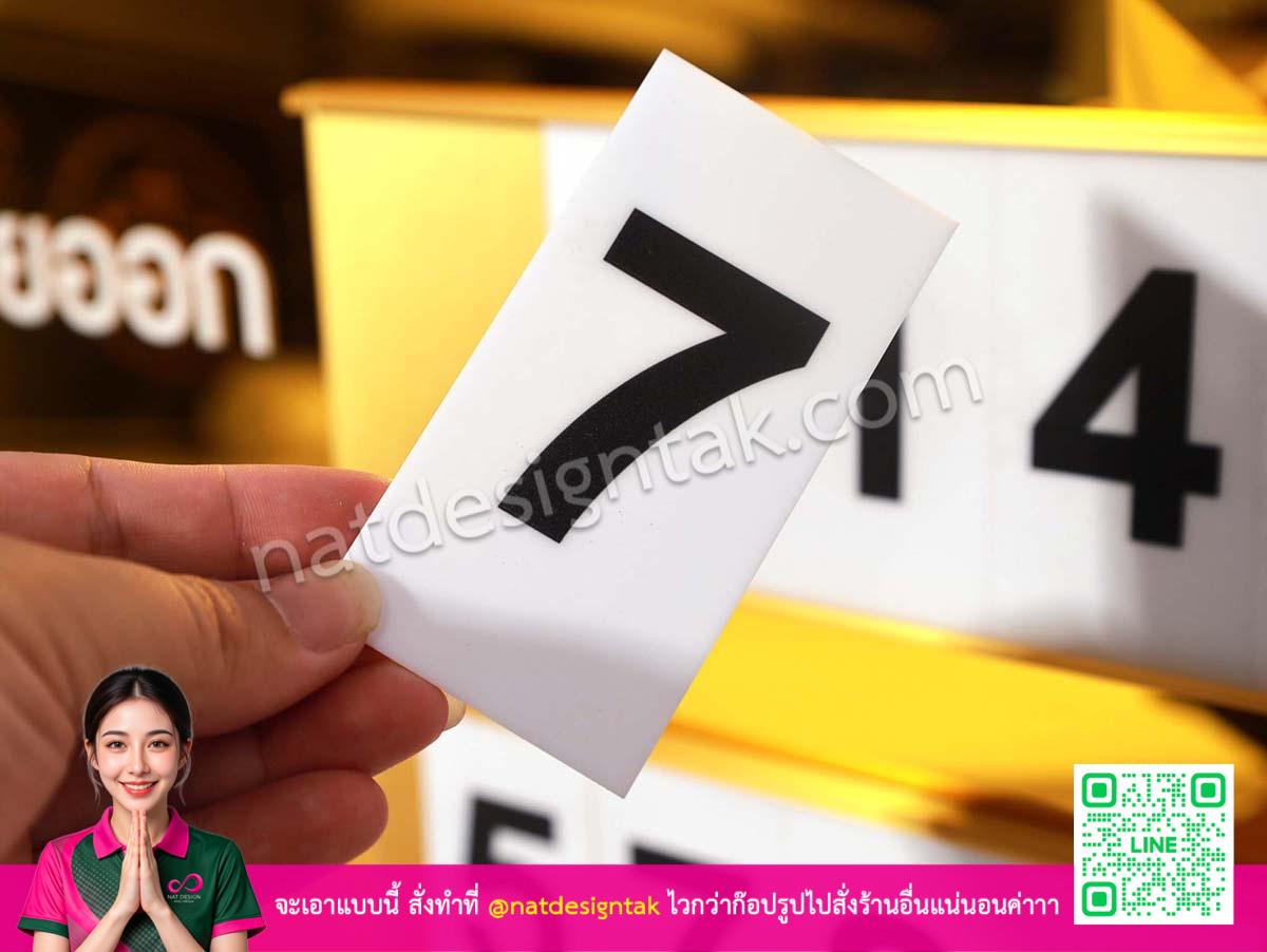 ตัวเลขสไลด์สำหรับป้ายราคาทองคำแท่งวันนี้