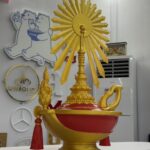 พระเกี้ยว 3D งานพิมพ์สามมิติสีทองแดง คณะแพทย์ศาสตร์จุฬาฯ