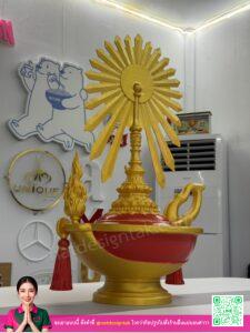 พระเกี้ยว 3D งานพิมพ์สามมิติสีทองแดง คณะแพทย์ศาสตร์จุฬาฯ