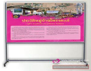 ป้ายประชาสัมพันธ์ บ้านโพรงตะเข้ สวยๆราคาเป็นกันเอง