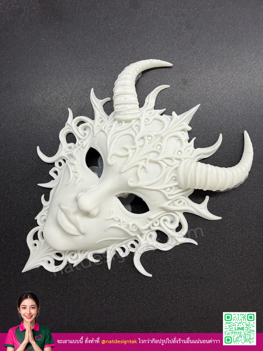 หน้ากากสัตว์ประหลาด 3D พิมพ์ละเอียดจากเส้น PETG
