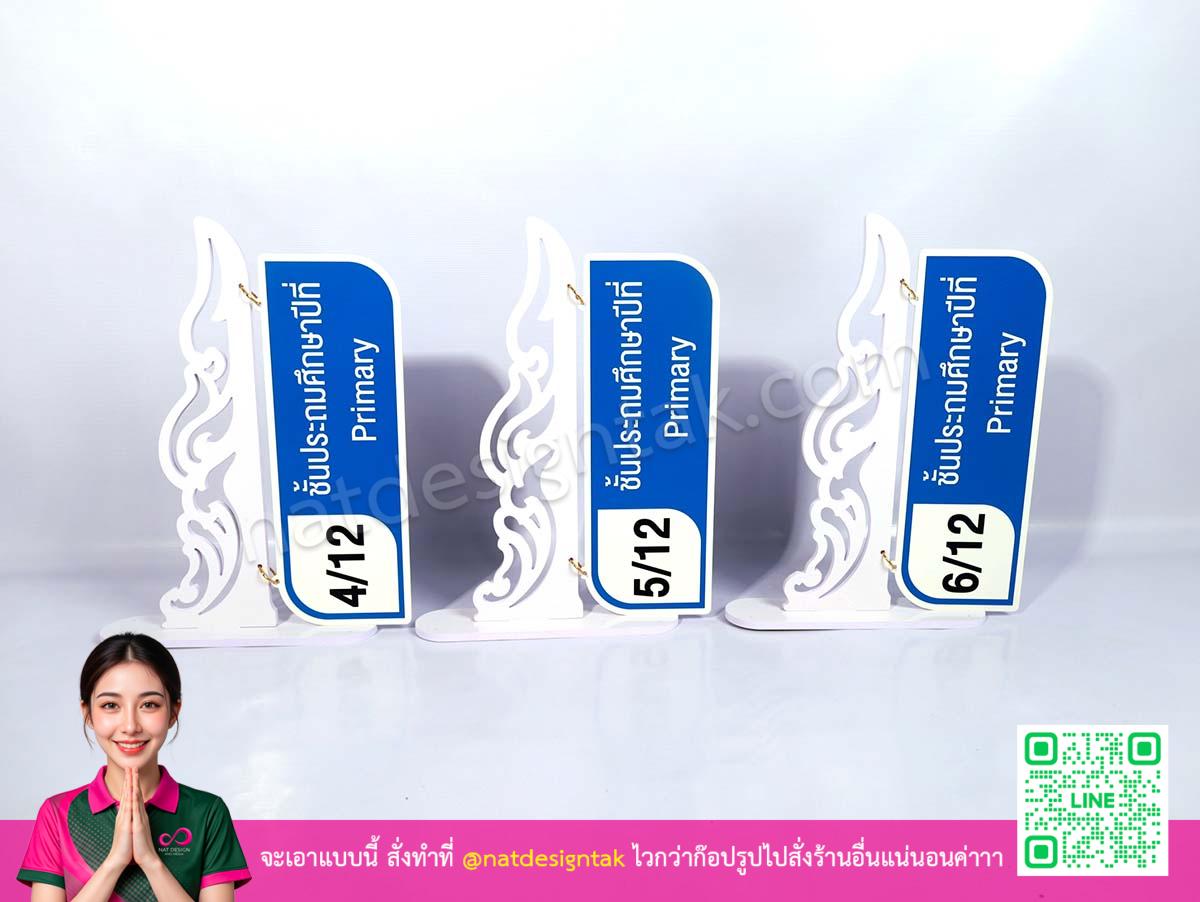 ชุดป้ายห้องเรียน Primary ทำจากพลาสวูด