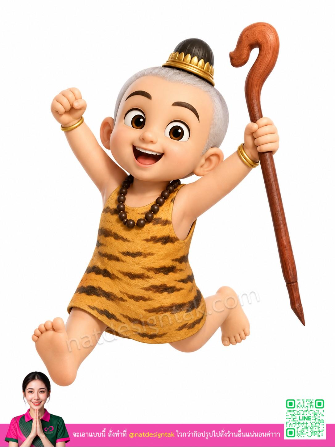 สุนทรภู่ 3D ตัวละครการ์ตูนเด็กน้อยกระเก้าหลวง