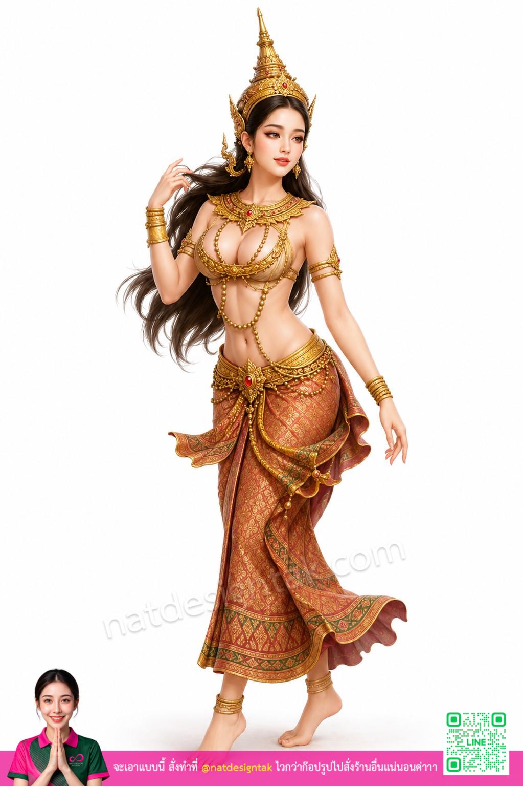 นางสีดา 3D ตัวละครวรรณคดีสวยงาม