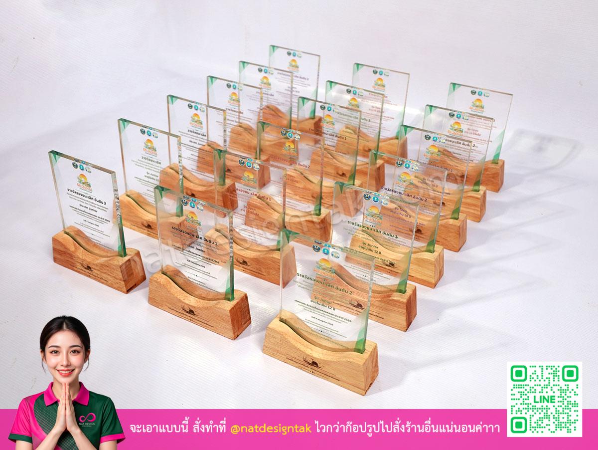 โล่รางวัลท่องเที่ยวหลายชิ้น สำหรับการแข่งขัน
