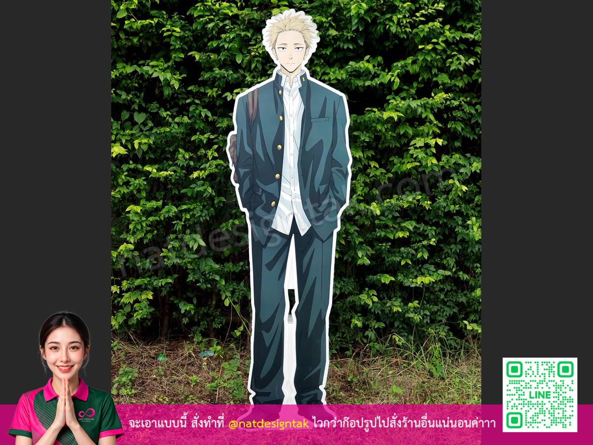 ชิ้นงานจริงสแตนดี้อนิเมะคาแรคเตอร์สาวน้อยเชฟขนมหวานสุดน่ารัก คมชัดสวยสะกดตาบนแผ่นฟิวเจอร์บอร์ด