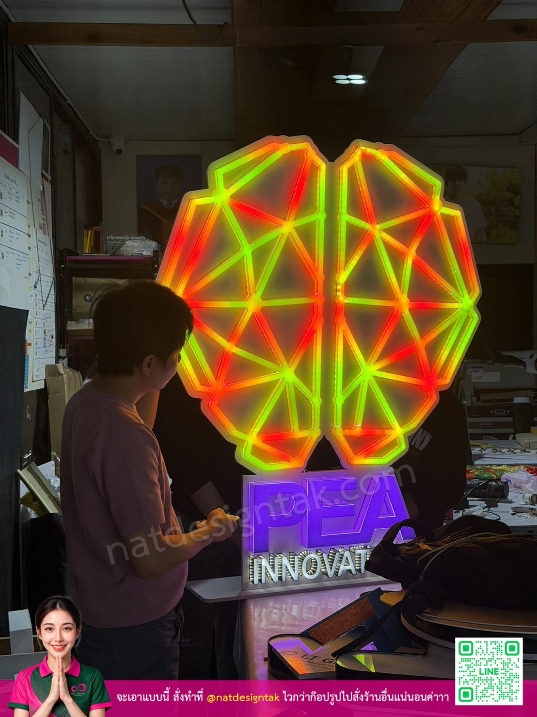 ตัวอย่างการใช้ป้ายไฟพิธีเปิด LED ในงานจริง