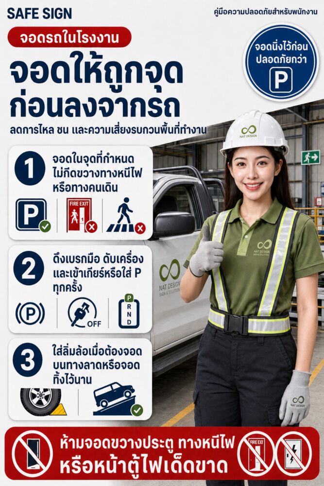 จอดให้ถูกจุดก่อนลงจากรถ