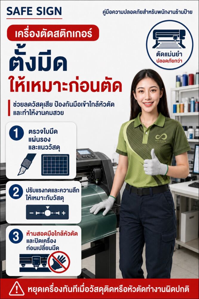 ตั้งมีดให้เหมาะก่อนตัด