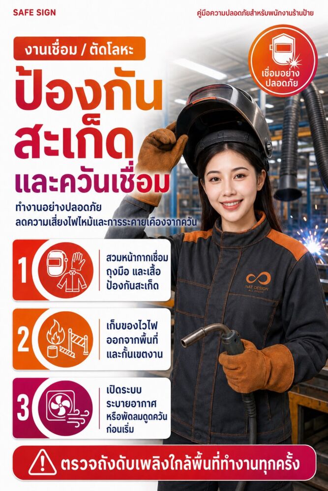 ป้องกันสะเก็ดและควันเชื่อม