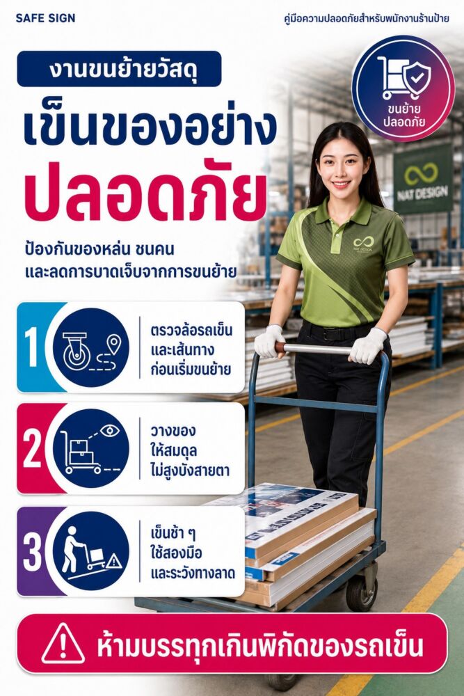 เข็นของอย่างปลอดภัย