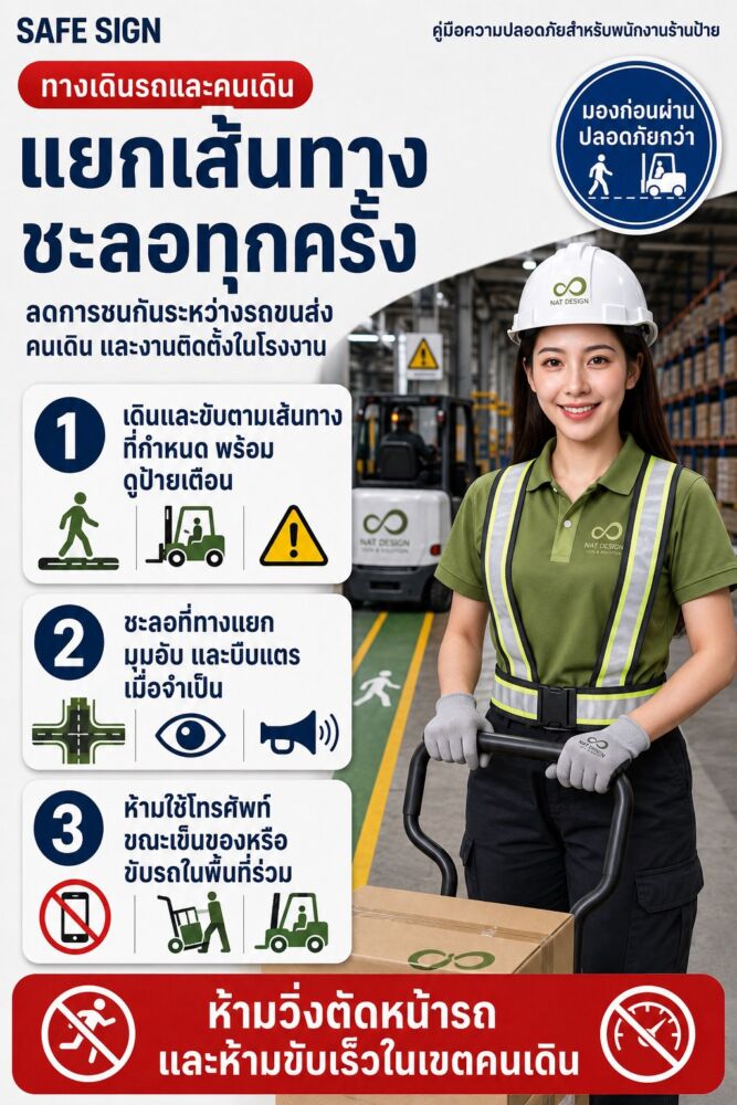 แยกเส้นทางชะลอทุกครั้ง