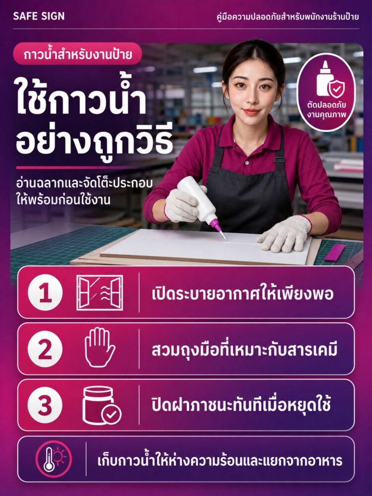 ใช้กาวน้ำอย่างถูกวิธี