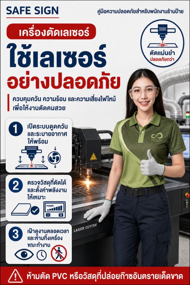 ใช้เลเซอร์อย่างปลอดภัย